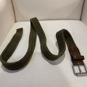 Eddie Bauer olive green braided belt XXL